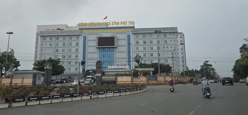 Bệnh viện đa khoa tỉnh Phú Thọ, nơi nam sinh lớp 8 bị đánh chấn thương sọ não đang điều trị. Ảnh PV