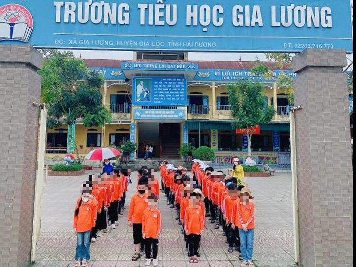 Học sinh Trường tiểu học Gia Lương (Hải Dương) tham gia một hoạt động trải nghiệm do nhà trường tổ chức - Ảnh: Nhà trường cung cấp