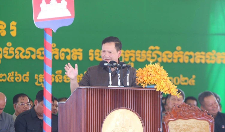 Ông Hun Manet kêu gọi người dân không mua đất quanh kênh đào Funan Techo