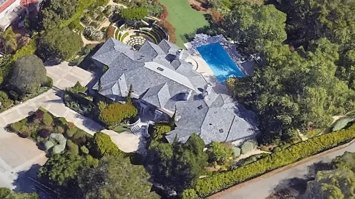 Ngôi nhà của Jensen Huang ở Los Altos Hills, California từ trên cao