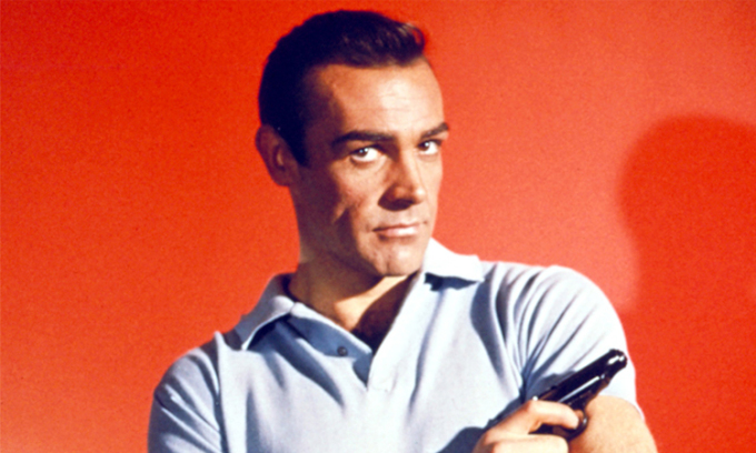 Sean Connery nổi tiếng với vai điệp viên 007. Ảnh: Everett Collection.