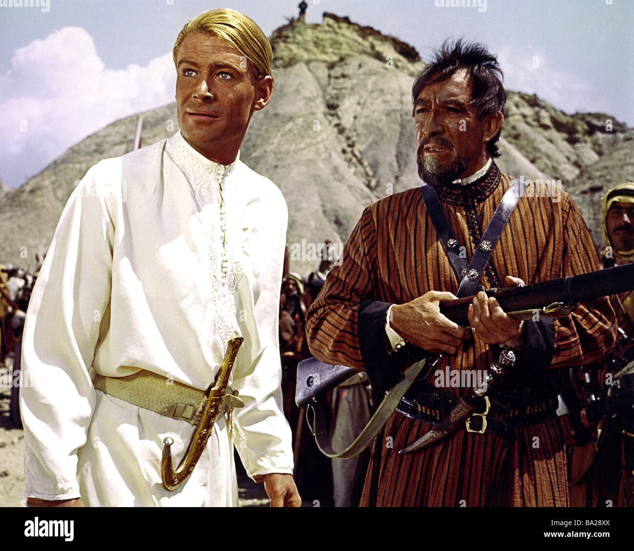 lawrence-of-arabia-1962-columbia-film-with-peter-otoole-at-left-and-BA28XX.jpg