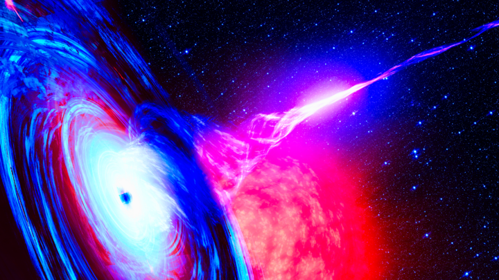 Một nhóm các nhà thiên văn học đã sử dụng Kính viễn vọng Không gian James Webb (JWST) để khám phá lỗ đen xa nhất, và lâu đời nhất từng được nhìn thấy, khi nó “ăn thịt” cả thiên hà chủ của mình. (Ảnh minh họa: Elena11/Shutterstock)