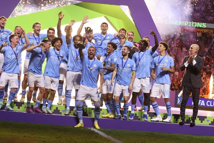 Manchester City lần đầu đăng quang FIFA Club World Cup - Ảnh: TRUNG NGHĨA