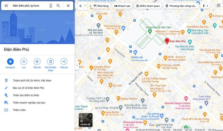 Đường Điện Biên Phủ bị đổi tên trên Google Maps - Ảnh 1.