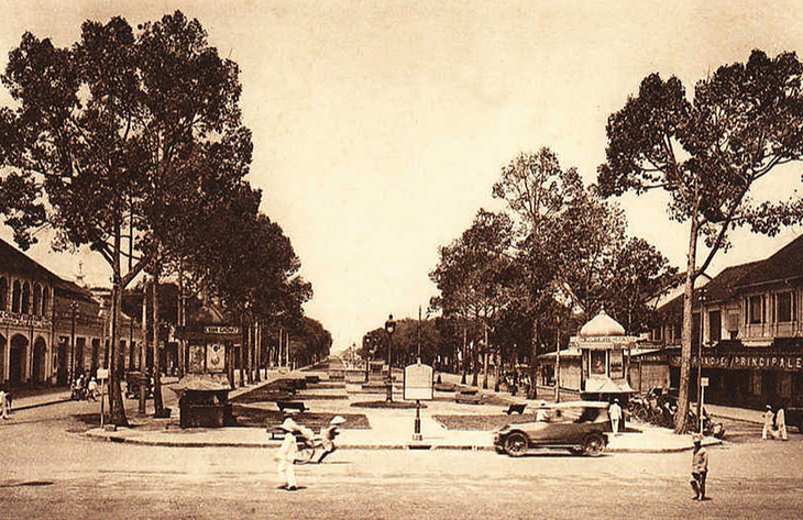 Đại lộ Bonard (Lê Lợi), nhìn từ Nhà hát lớn hồi đầu thế kỷ 20 - Ảnh tư liệu