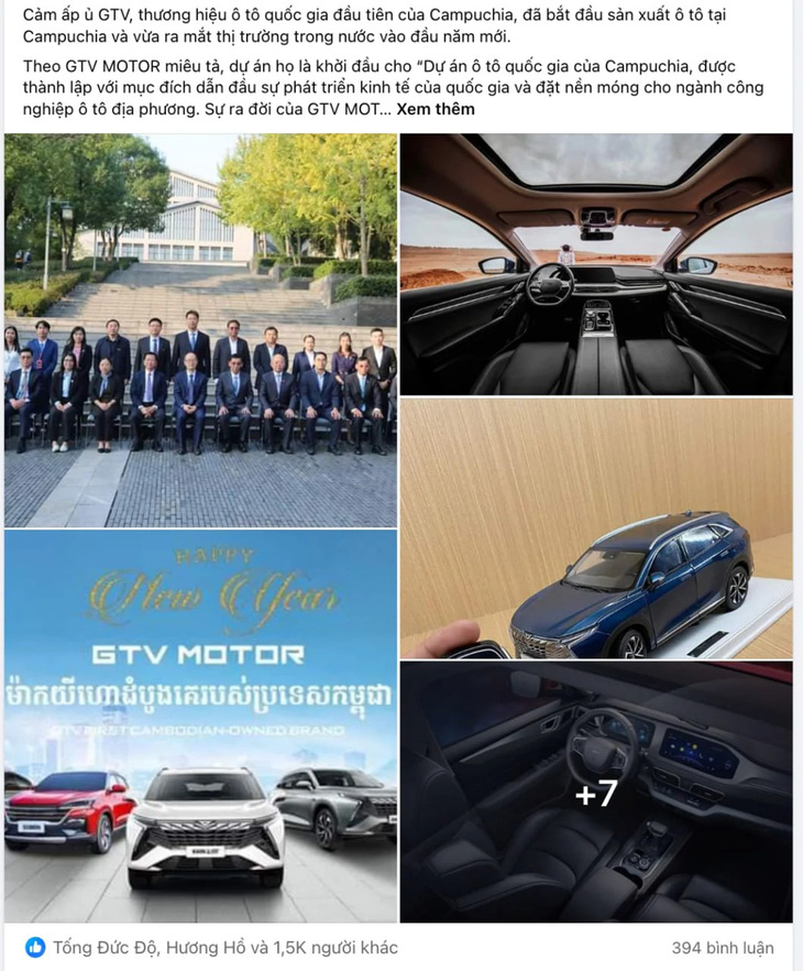 GTV Motor thu hút sự chú ý của cộng đồng mạng Việt Nam - Ảnh chụp màn hình
