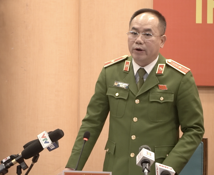 Thiếu tướng Nguyễn Thanh Tùng - phó giám đốc Công an TP Hà Nội - Ảnh: PHẠM TUẤN
