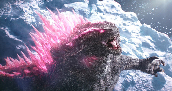 Tạo hình Godzilla trong phim Mỹ mới nhất, Godzilla x Kong: Đế chế mới - Ảnh: Legendary