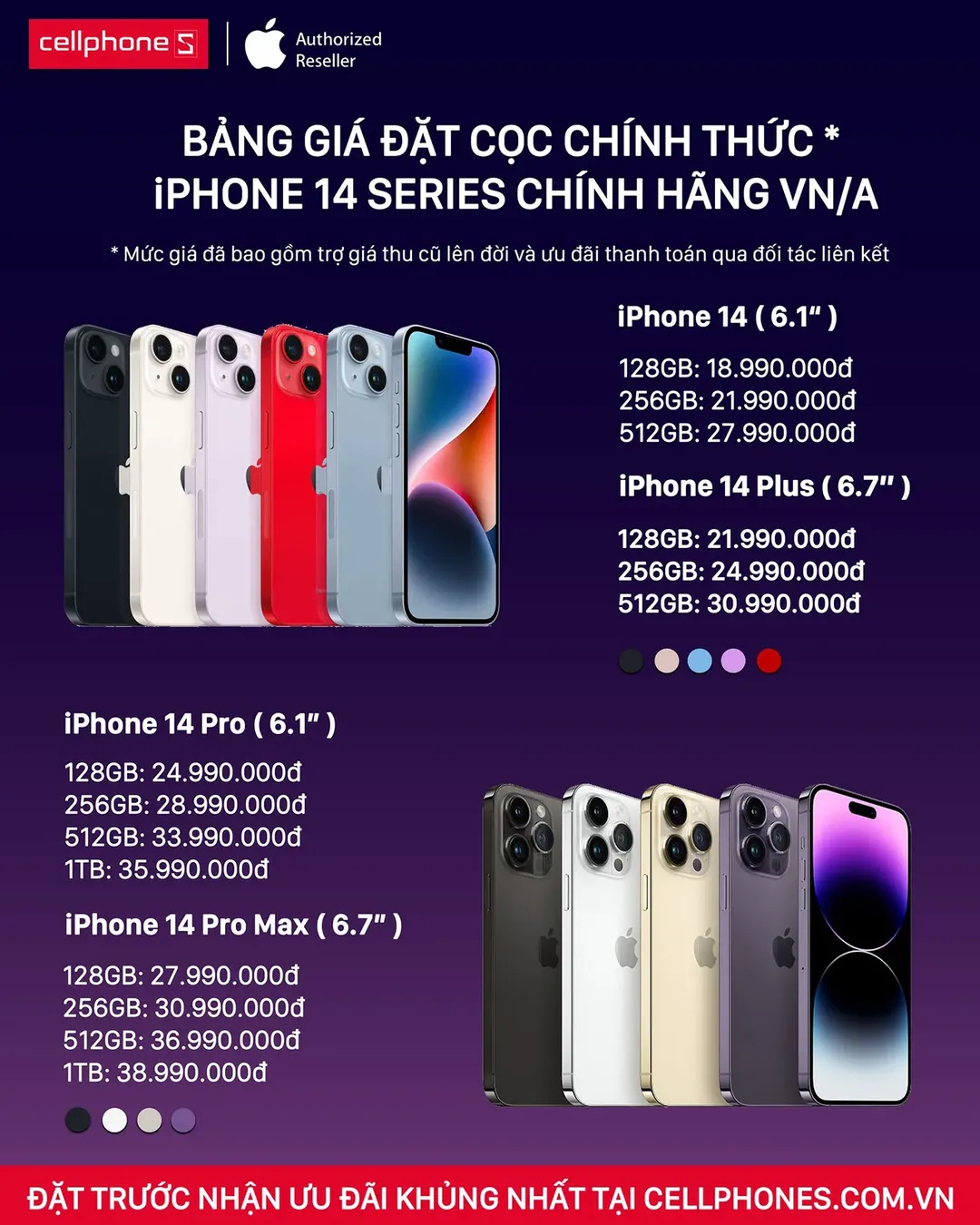 Giá mua iPhone 14 ở đâu rẻ nhất? Lựa chọn iPhone 14 ở đâu giá tốt nhất