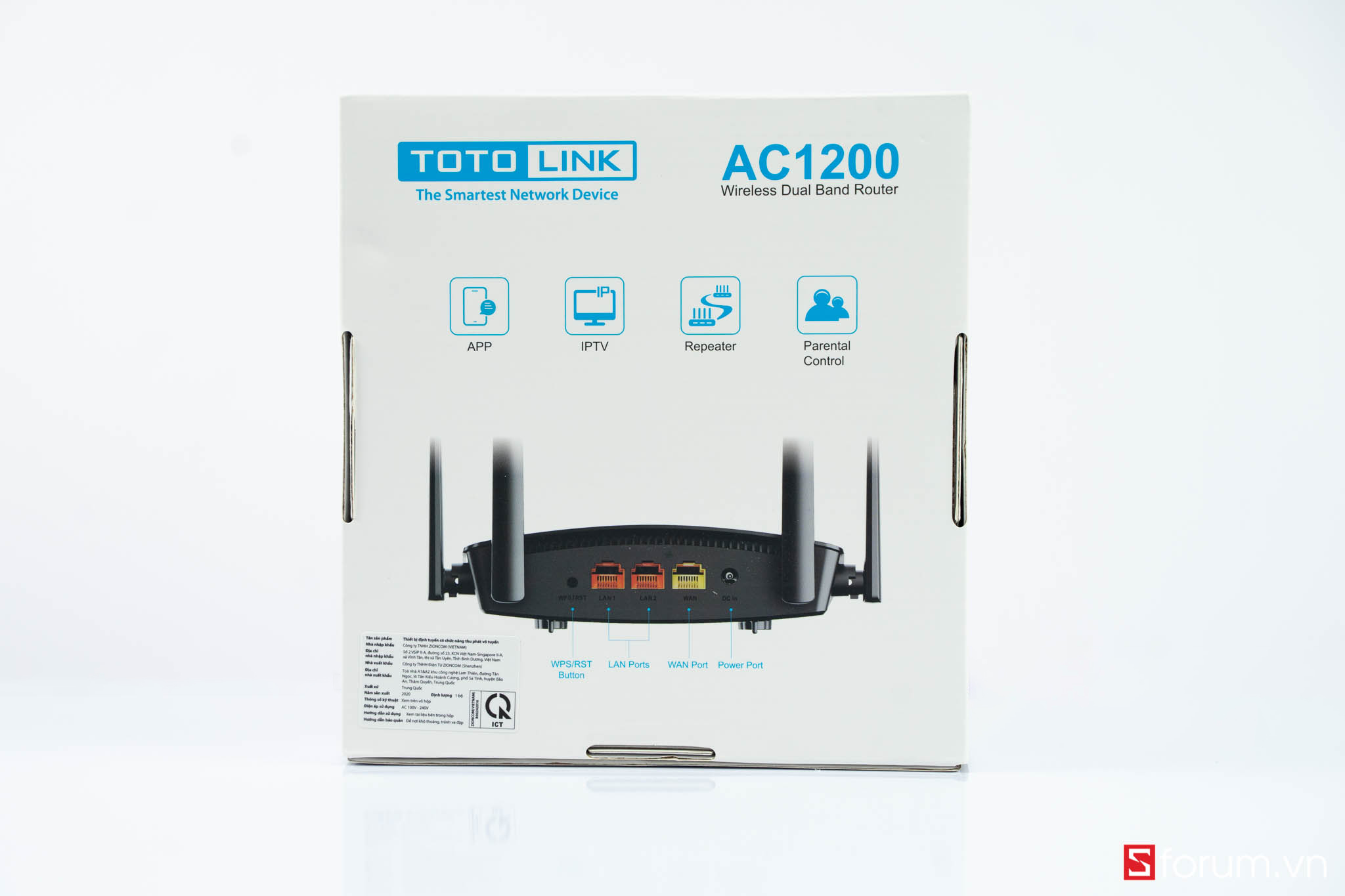 Sforum - Trang thông tin công nghệ mới nhất Totolink-AC1200-2 Mở hộp và trên tay nhanh router totolink A720R: Băng tần kép, thiết kế gọn nhẹ, giá cực hấp dẫn 
