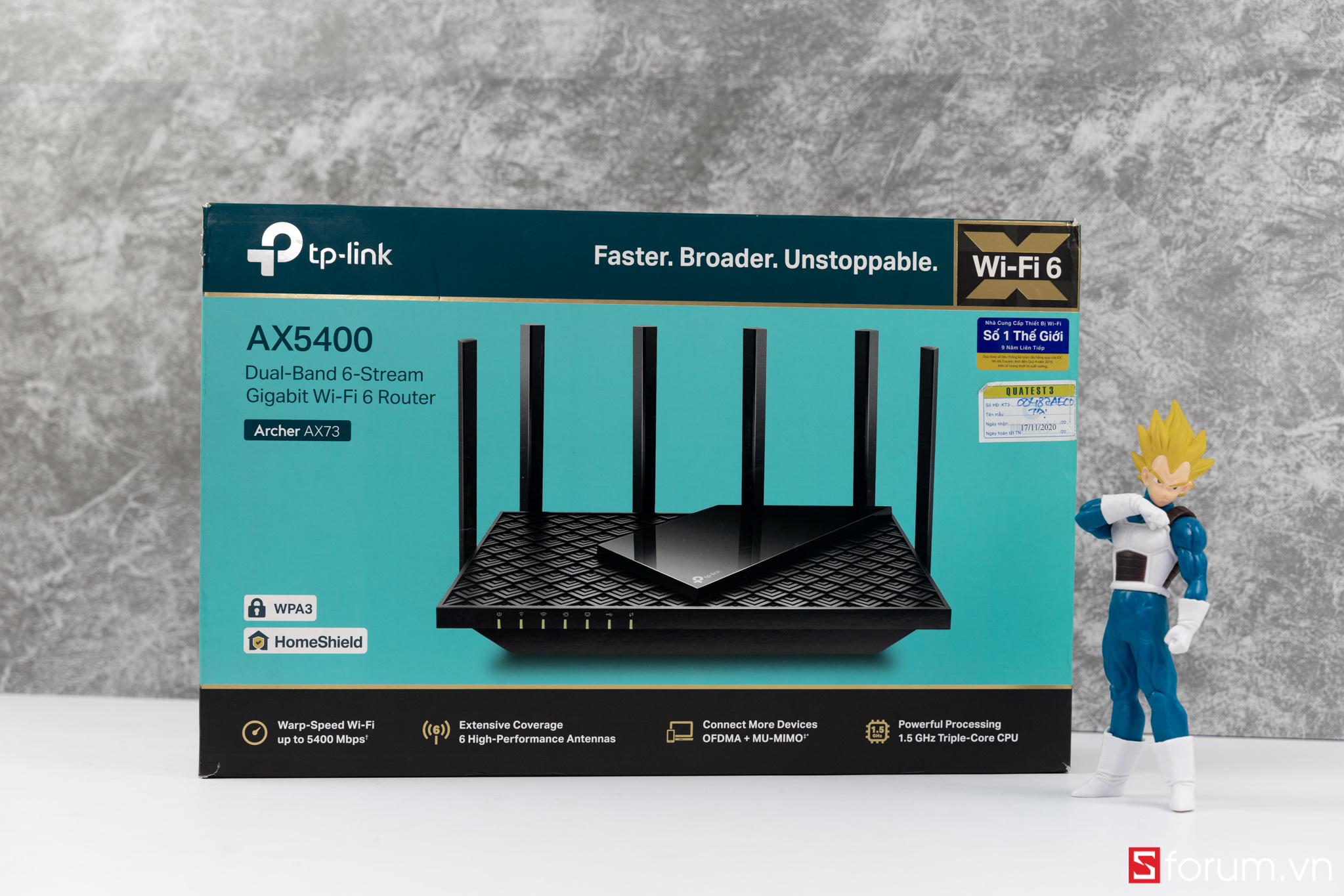 Sforum - Trang thông tin công nghệ mới nhất Router-TP-Link-AX5400-2 Trên tay Router WiFi TP-Link Archer AX73: Chuẩn Wi-Fi thế hệ 6, kết nối tới 200 thiết bị 