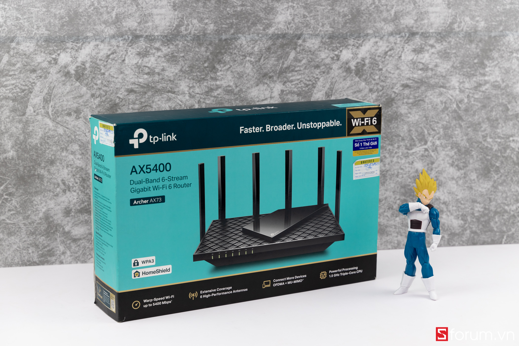 Sforum - Trang thông tin công nghệ mới nhất Router-TP-Link-AX5400-3 Trên tay Router WiFi TP-Link Archer AX73: Chuẩn Wi-Fi thế hệ 6, kết nối tới 200 thiết bị 