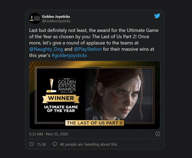 The Last of Us 2 thiết lập kỷ lục mới, sẵn sàng thách thức mọi đối thủ tại The Game Awards 2020 - Ảnh 2.