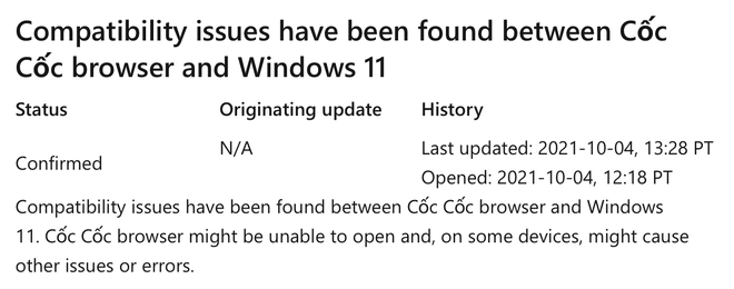 Ứng dụng Việt nổi tiếng được Microsoft xác nhận gặp vấn đề với Windows 11 - Ảnh 2.