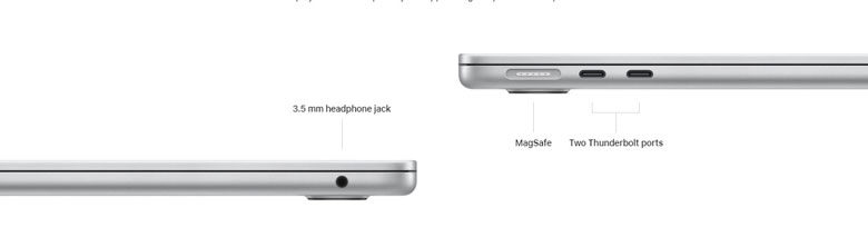 Apple Macbook Air M2 256GB 2022 MLXY3SA/A (Silver) - Kết nối & sạc không dây thông minh