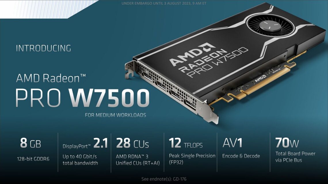 AMD công bố dòng card đồ họa AMD Radeon PRO W7000 Series mới dành cho Workstation - Tin Gadget