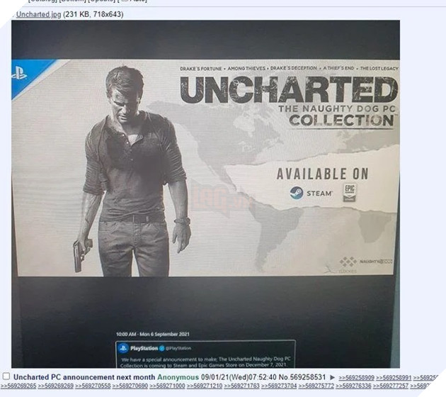 Hé lộ nguồn tin Uncharted Collection sẽ cập bến PC vào cuối năm nay 2