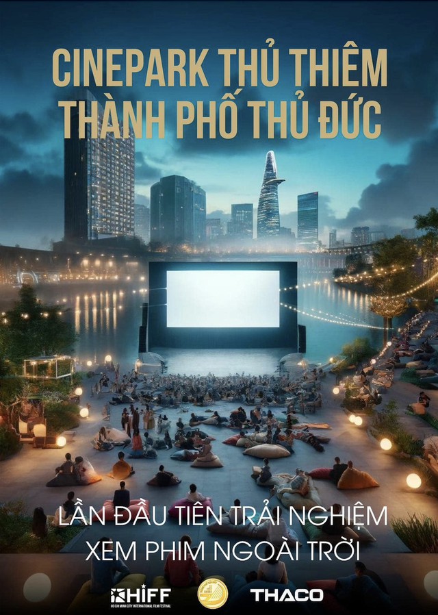 Lần đầu tiên TP.HCM có rạp chiếu phim ngoài trời như trong phim Hàn- Ảnh 1.