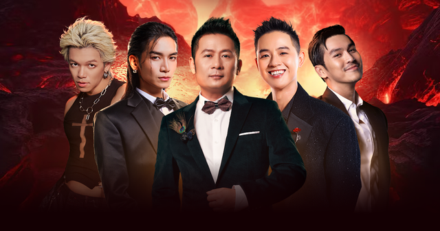 Trọng Hiếu, BB Trần, Bằng Kiều, Thanh Duy và Thiên Minh (từ trái sang) là 5 nghệ sĩ đầu tiên được tiết lộ tham gia Anh trai vượt ngàn chông gai