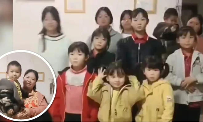 Cặp vợ chồng Trung Quốc có 9 con gái và 1 con trai gây tranh cãi ảnh 1