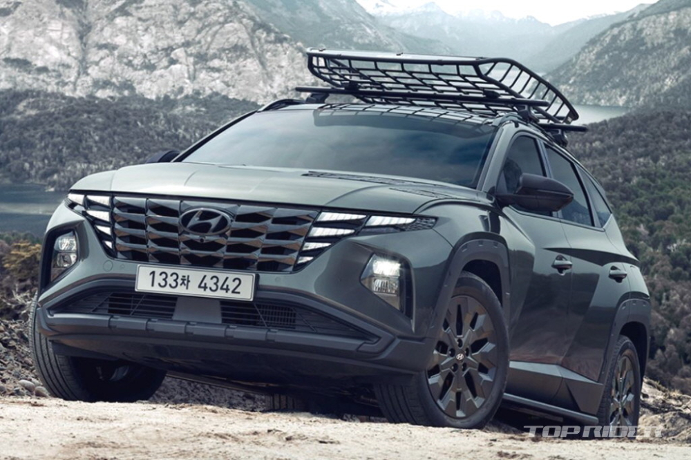 Hyundai Tucson 2023 lắp gói phụ kiện Adventure mới