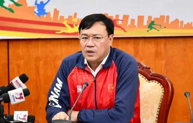 Cục trưởng Cục Thể dục Thể thao Đặng Hà Việt. Ảnh: Bùi Lượng 