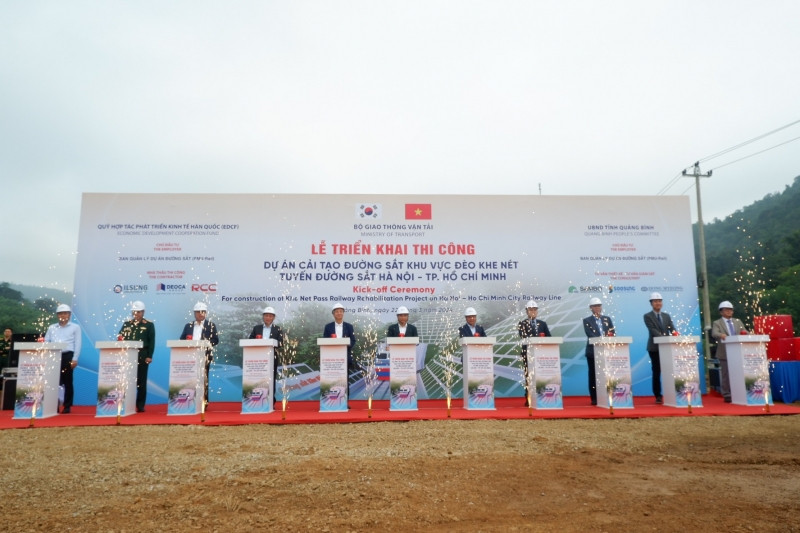 Tập đoàn Đèo Cả (HHV) tham gia khởi công dự án đường sắt hơn 2.000 tỷ đồng tại Quảng Bình