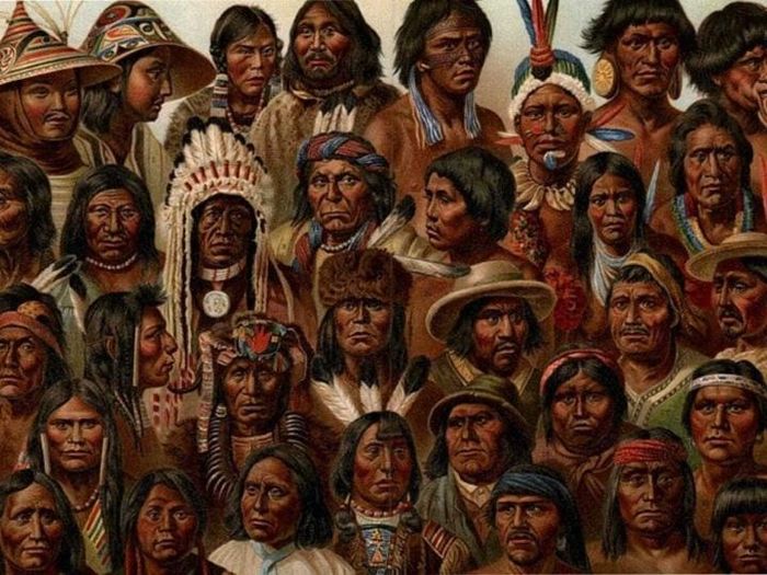 Tranh vẽ thể hiện nền văn hóa phong phú của người Mỹ da đỏ. (Ảnh: American Indian Republic)