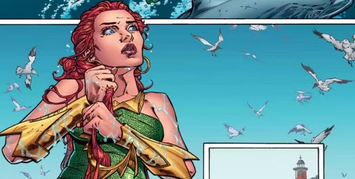  Mera - người cai trị thất hải cùng Aquanman - chắc chắn là một trong những nhân vật nữ hùng mạnh nhất của DC Comics. Đặc biệt, Mera có khả năng điều khiển nước linh hoạt theo ý muốn của mình. Dù ở tình huống tấn công hay phòng ngự, năng lực này giúp Mera gần như bất bại khi ở dưới nước. Tất nhiên, vị thế ấy còn đến từ những kỹ năng chiến đấu đặc biệt sau khi cô lớn lên và được đào tạo để trở thành một chiến binh (và cả sát thủ) hàng đầu của Atlantis. Mera xuất hiện lần đầu tiên vào năm 1963 trong Aquaman #1 với tư cách là công chúa của vương quốc Xebel. Mera có tính tình nóng nảy, dễ bộc phát. Tuy nhiên, tình yêu với Aquaman đã dần làm dịu tính cách cộc cằn ấy. Theo thời gian, Mera được nhắc tới như một nữ siêu anh hùng. 
