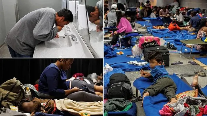 Hàng trăm người di cư đang phải tạm trú tại sân bay O'Hare ở Chicago