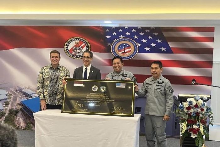 Indonesia và Mỹ khánh thành Trung tâm huấn luyện hàng hải. Ảnh: Antara