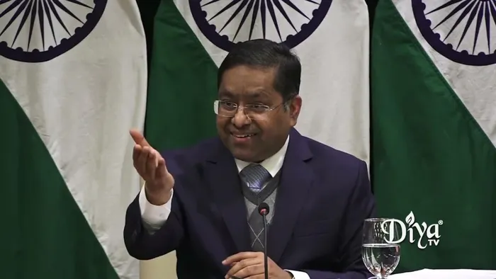 Người phát ngôn Bộ Ngoại giao Ấn Độ Randhir Jaiswal. (Ảnh: Diya)