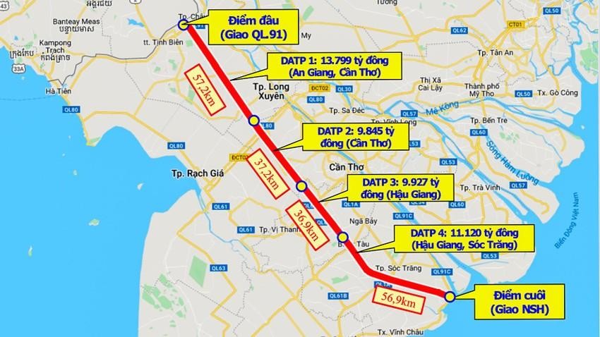 Bộ GTVT phúc đáp đề xuất làm 3 trạm dừng nghỉ ở cao tốc Châu Đốc - Sóc Trăng ảnh 1