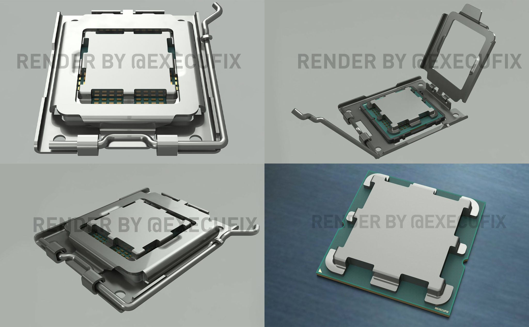 Đây là thiết kế socket AM5 LGA 1718 của AMD Zen 4, không còn sợ gãy chân chip CPU nữa