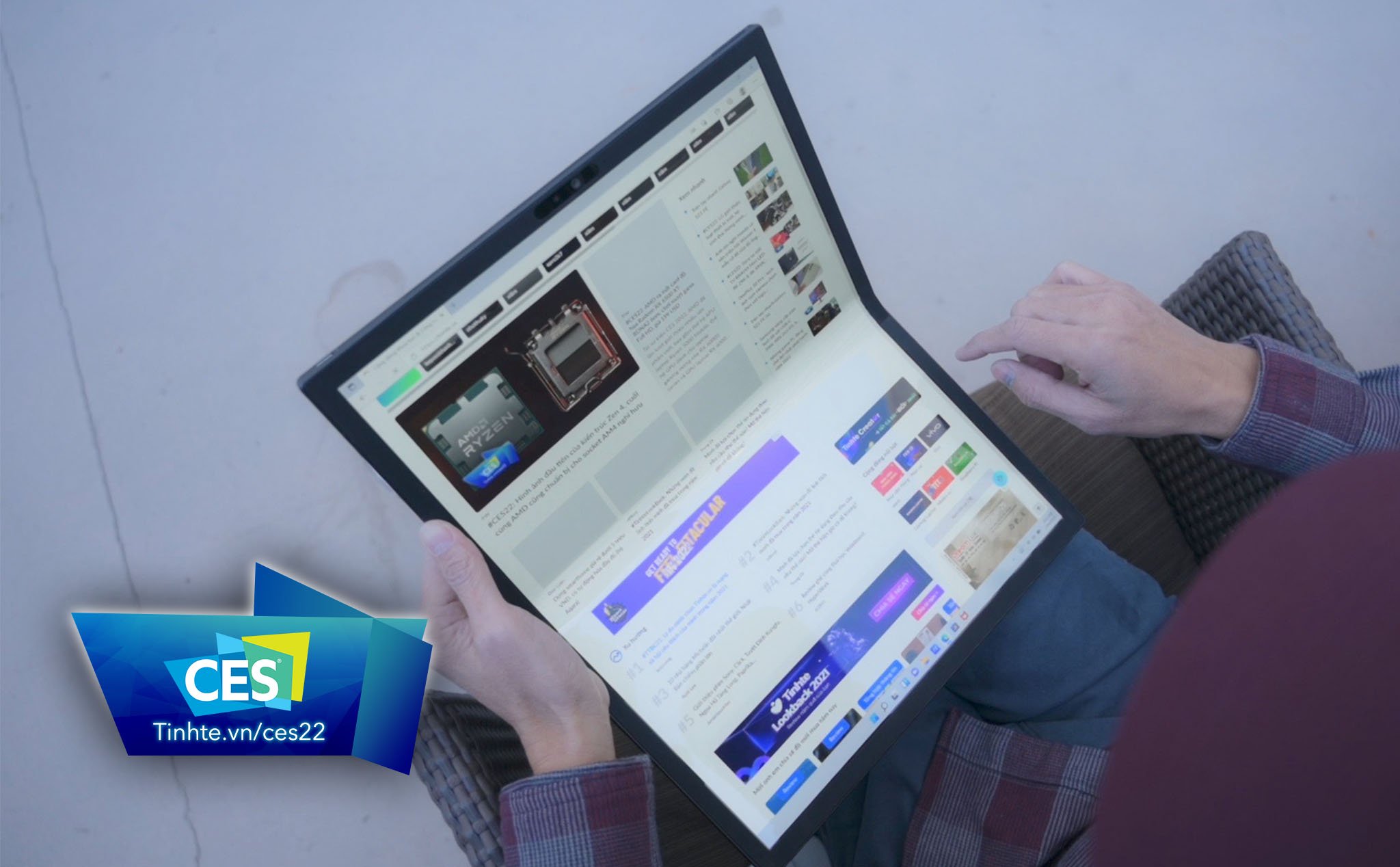 Trên tay Asus Zenbook Fold 17 OLED: tablet 17 gập thành laptop 12