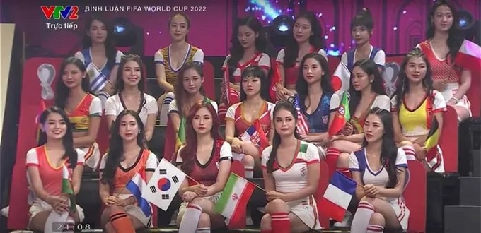 Đài Truyền hình Việt Nam cắt bỏ phần bình luận của các hot girl sau phản ứng của dư luận. Ảnh chụp màn hình.