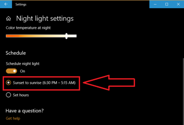 Ambino |  Bảo vệ mắt với chức năng ban đêm của windows 10 - cách bật night light mode | Ảnh 5