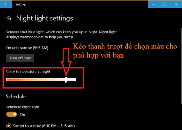 Ambino |  Bảo vệ mắt với chức năng ban đêm của windows 10 - cách bật night light mode | Ảnh 4